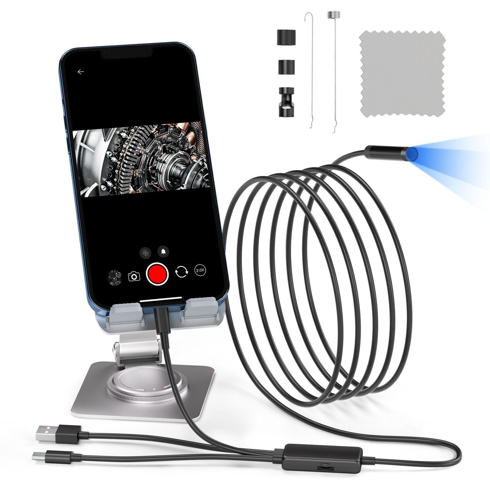 New Arrival 3 in 1 1080P Indus - Endoscope Inspection Camera recension och pris