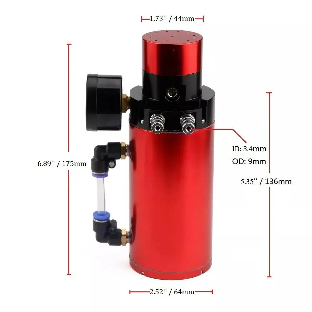 Aluminum Engine Oil Catch Tank - Oil Drain Tank recension och pris