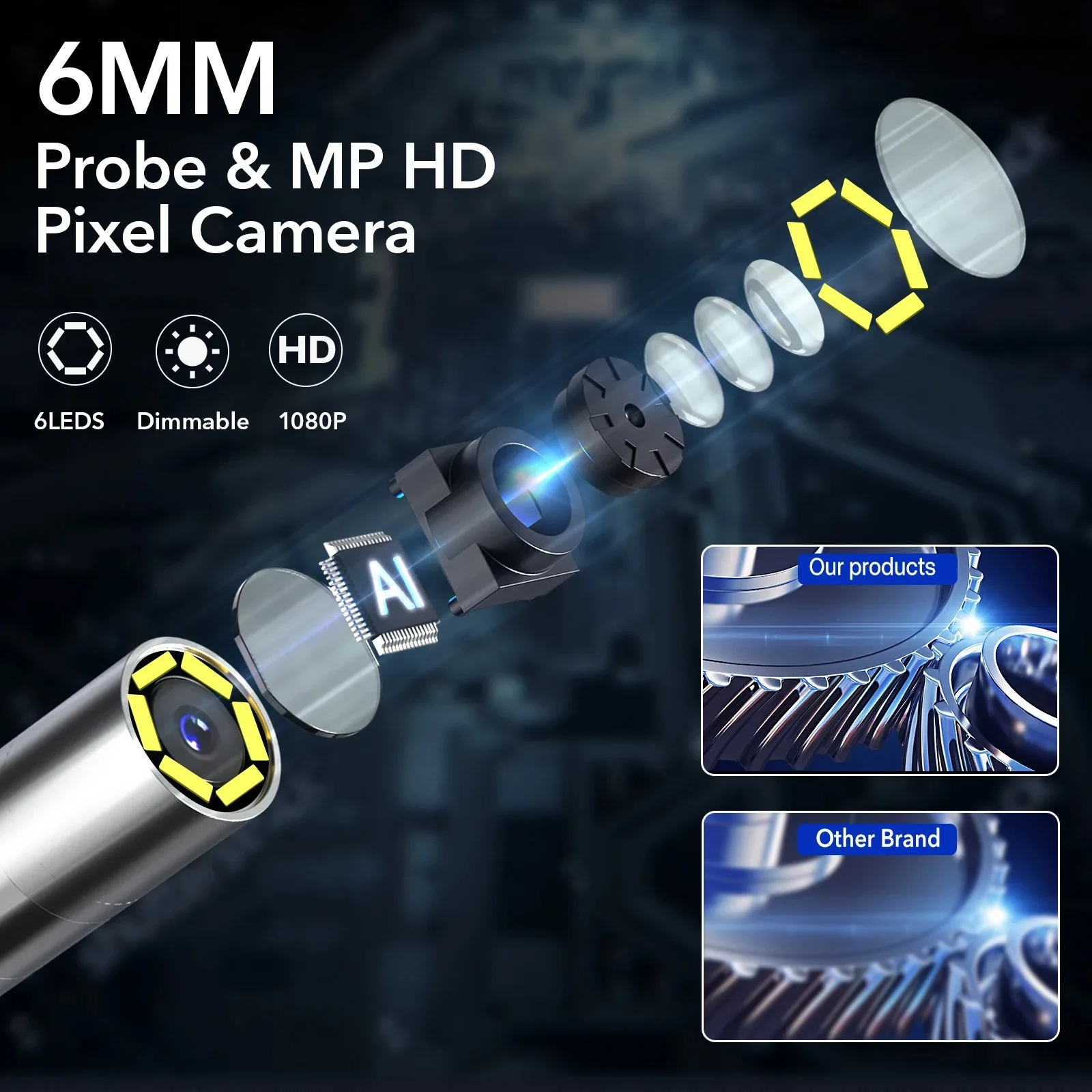 RALCAM 4 Way Steering 3.9mm In - Endoscope Inspection Camera recension och pris