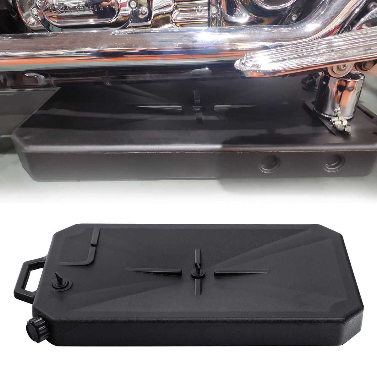 Motorcycle ABS Low Profile Oil - Oil Drain Tank recension och pris