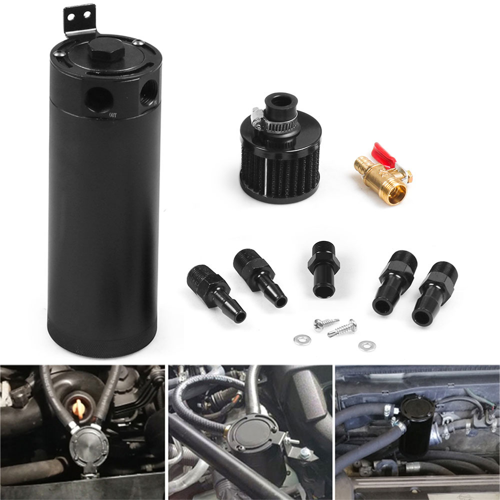 Universal Billet Aluminum Baff - Oil Drain Tank recension och pris