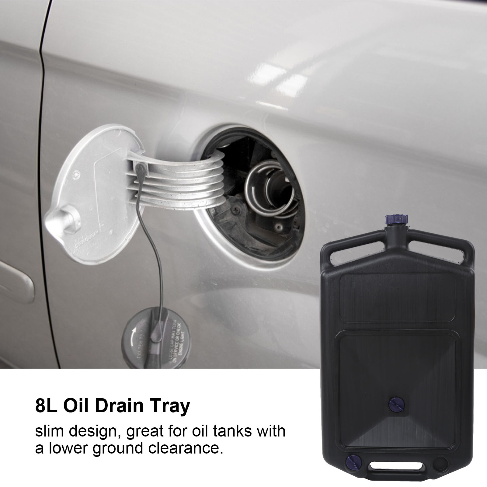 1PC 8L Universal Motorcycle Ca - Oil Drain Tank recension och pris