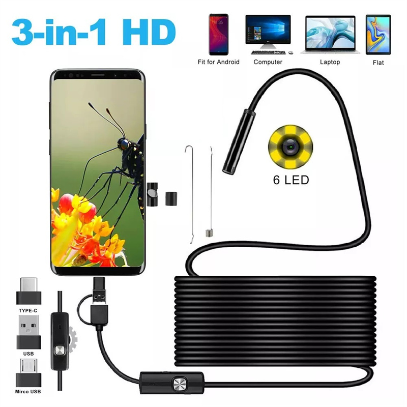 Android 5.5MM 3 In 1 Inspectio - Endoscope Inspection Camera recension och pris