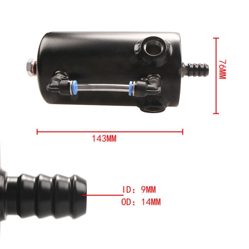 Universal Oil Catch Can Reserv - Oil Drain Tank recension och pris
