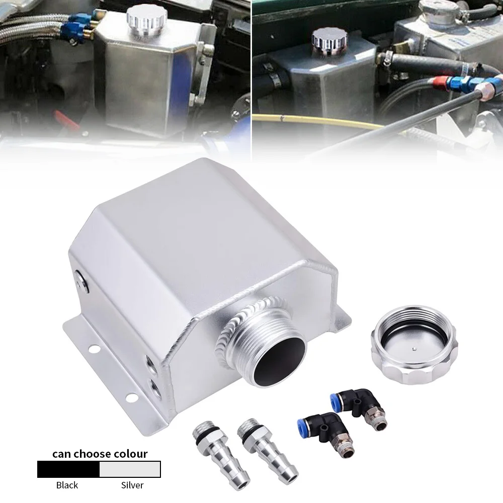 1L Silver Aluminum Coolant Rad - Oil Drain Tank recension och pris