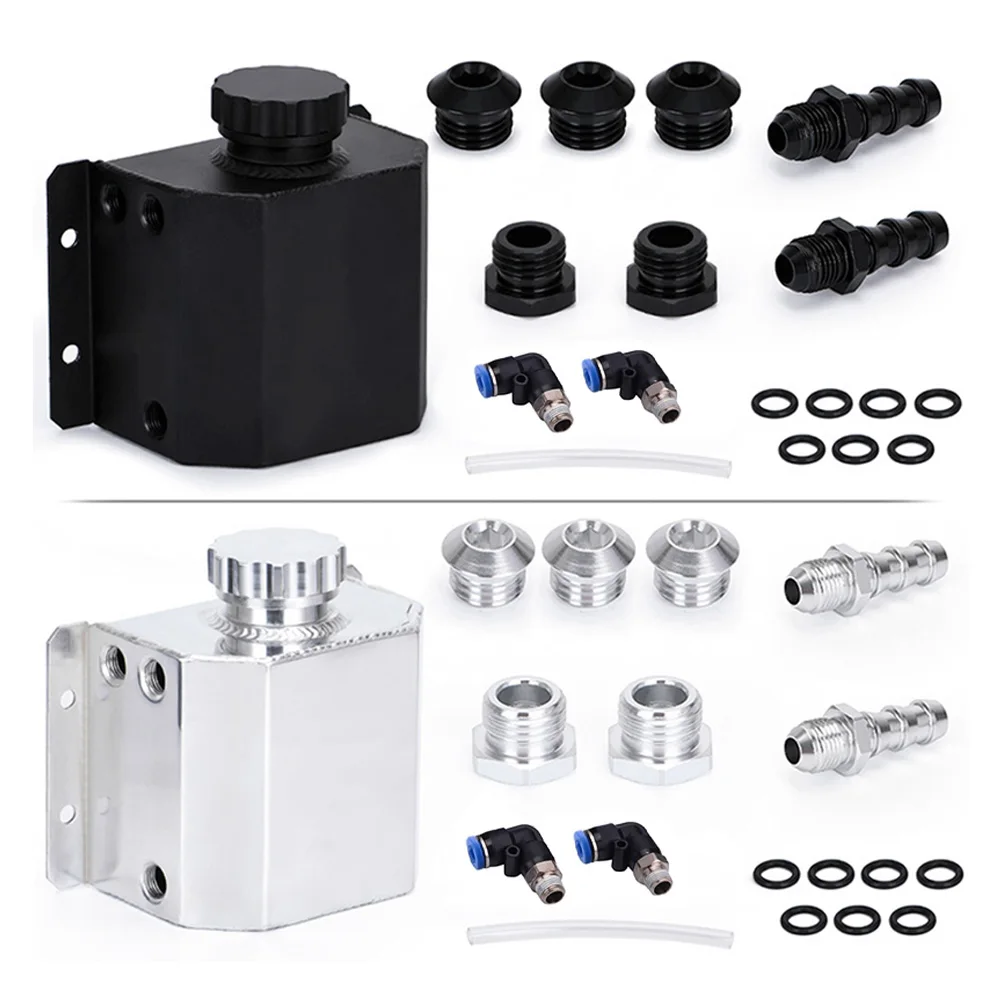 1L Silver Aluminum Coolant Rad - Oil Drain Tank recension och pris