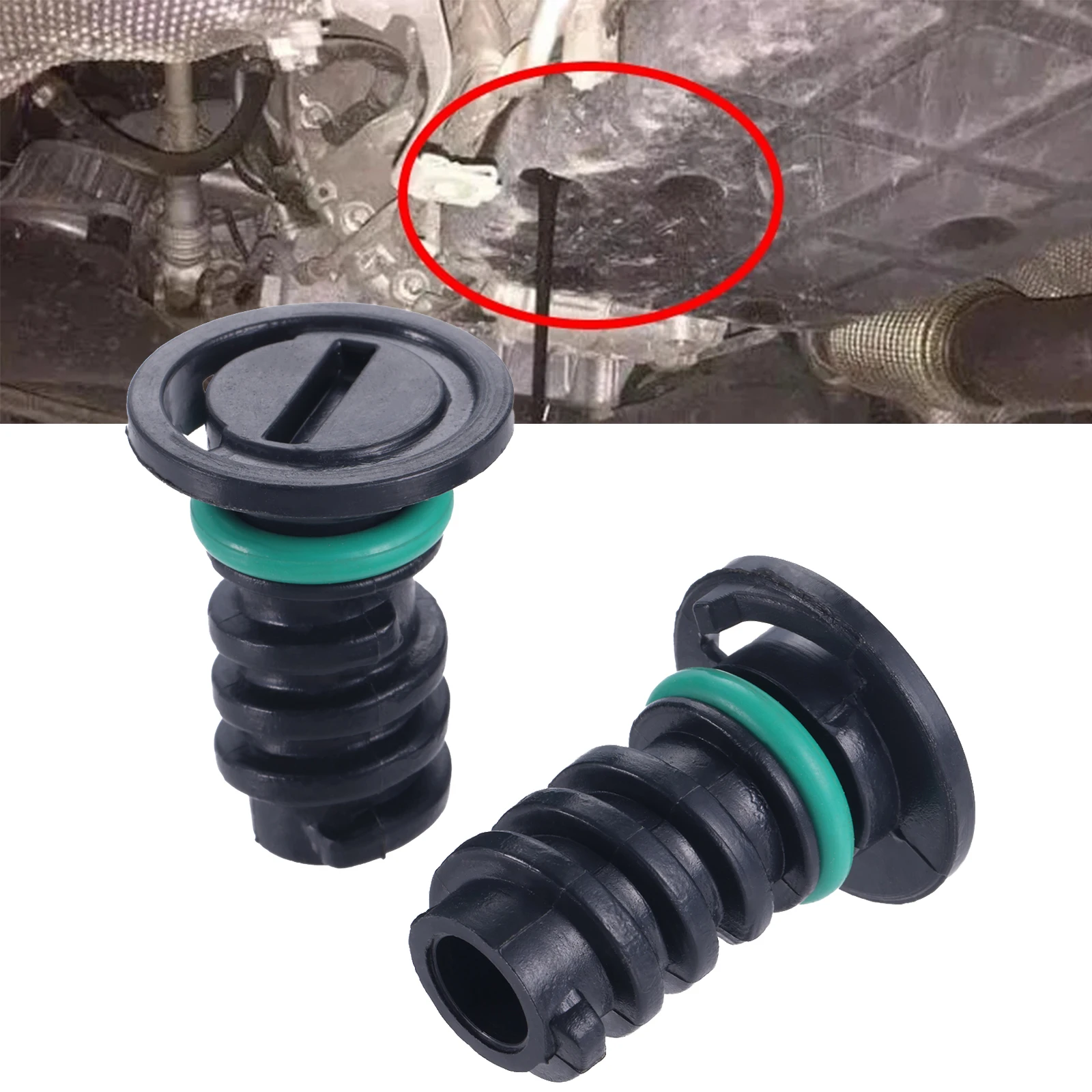 2Pcs Car Engine Oil Pan Drain  - Oil Drain Tank recension och pris